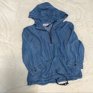 Life in progress chambray hoodie